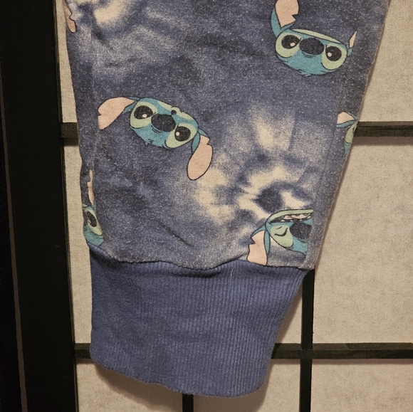 Blue‎ Stitch Print Jogger Pants Size Large - Picture 3 of 5